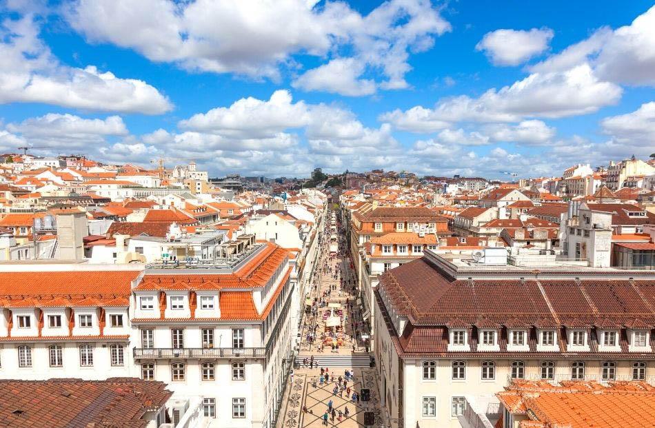 view from Arco da Rua Augusta Lisbon