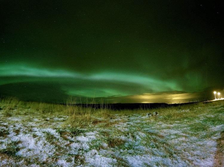 Aurora Borealis in Iceland during winter