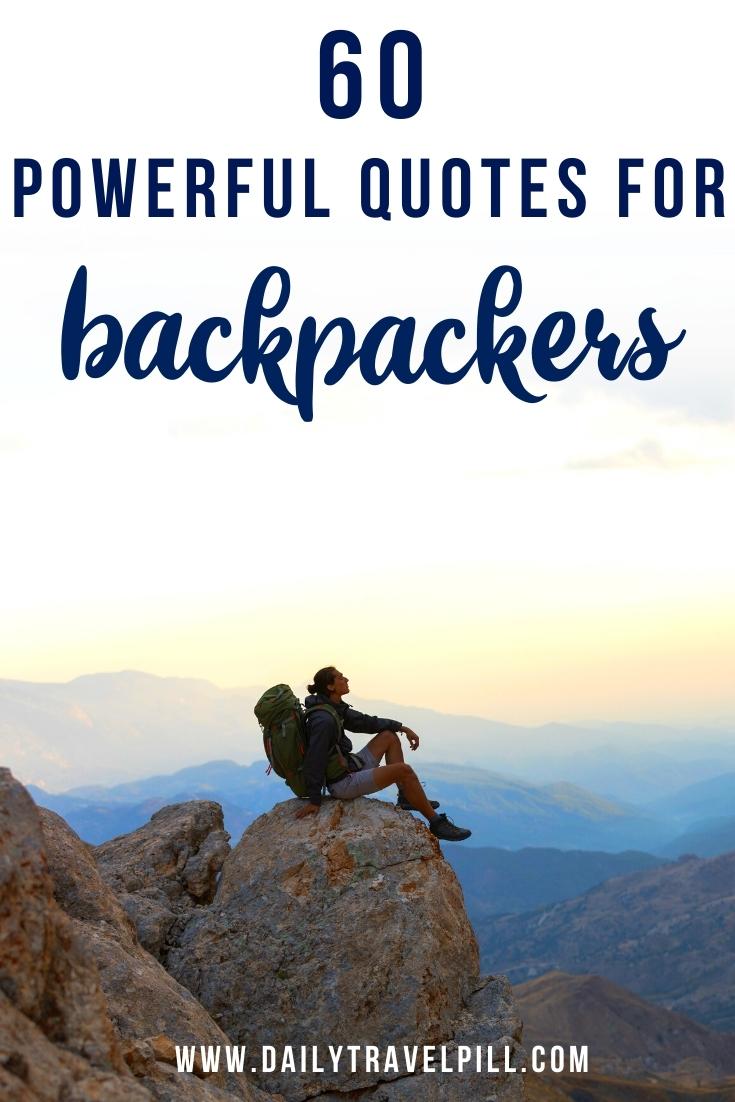 backpacking quotes, backpacking captions