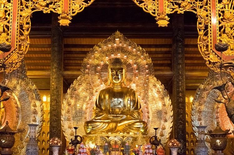 Bai Dinh Pagoda interior in Ninh Binh