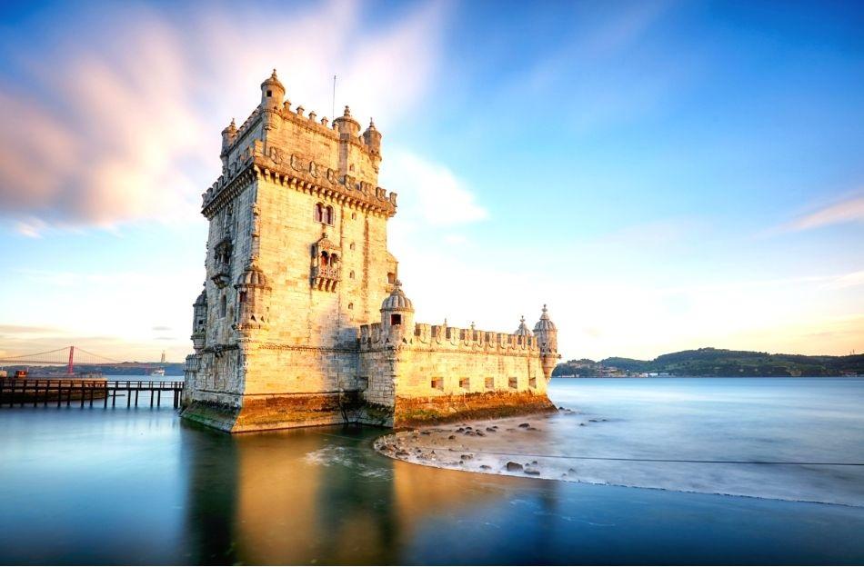 Belem Tower at sunset