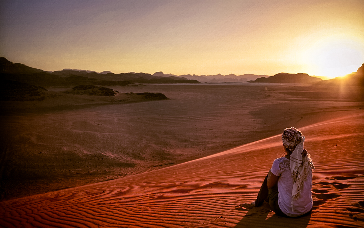 sunset in wadi rum, best sunset locations in Wadi Rum, sunset view Wadi Rum