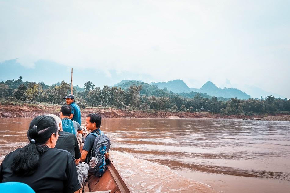 Boat to Mandalao Elephant Sanctuary