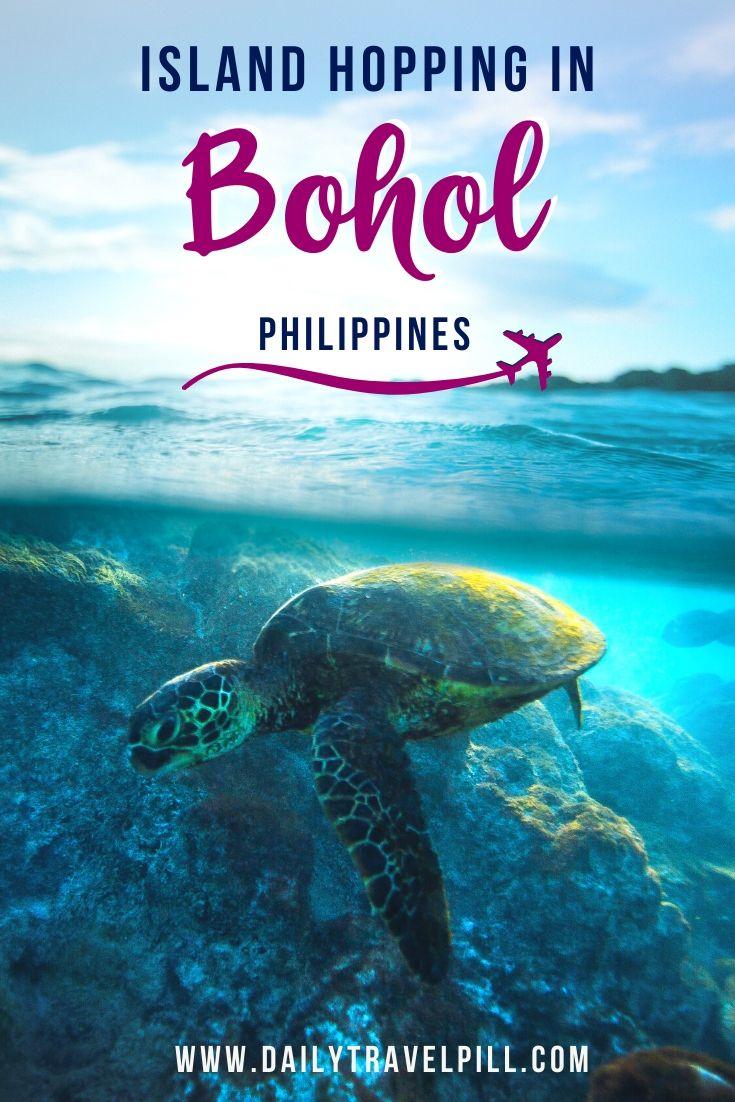 Island hopping tour in Bohol