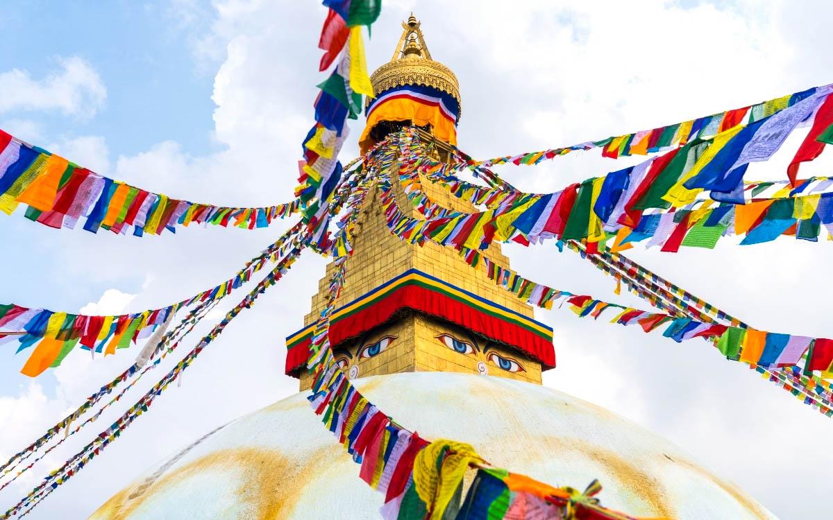 Nepal colorful stupa