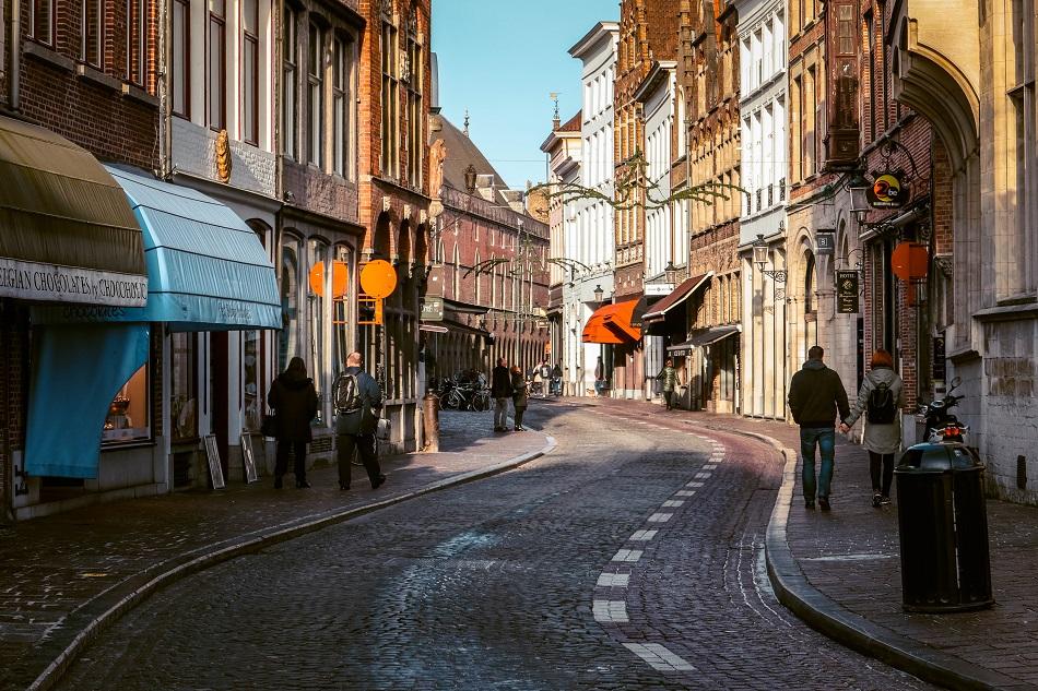 The streets of Bruges