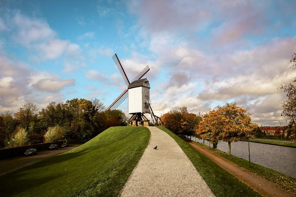 Bruges windmills photography