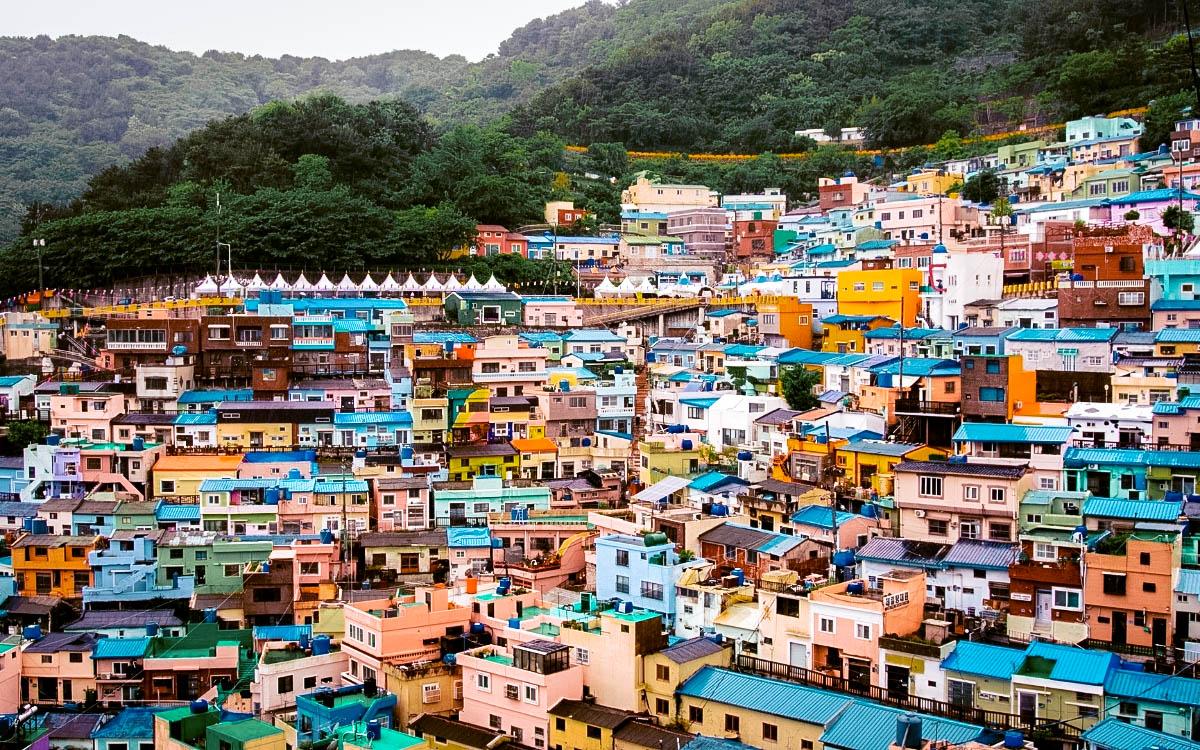 Busan Gamcheon Culture Village - most colorful destinations in the world, vibrant cities, colorful cities, colorful earth, vibrant places around the world