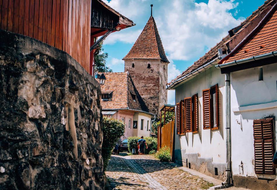 Butchers' Tower in Sighisoara Fortress Romania