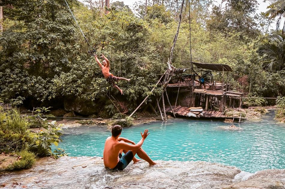 Boy at Cambugahay Falls, Siquijor