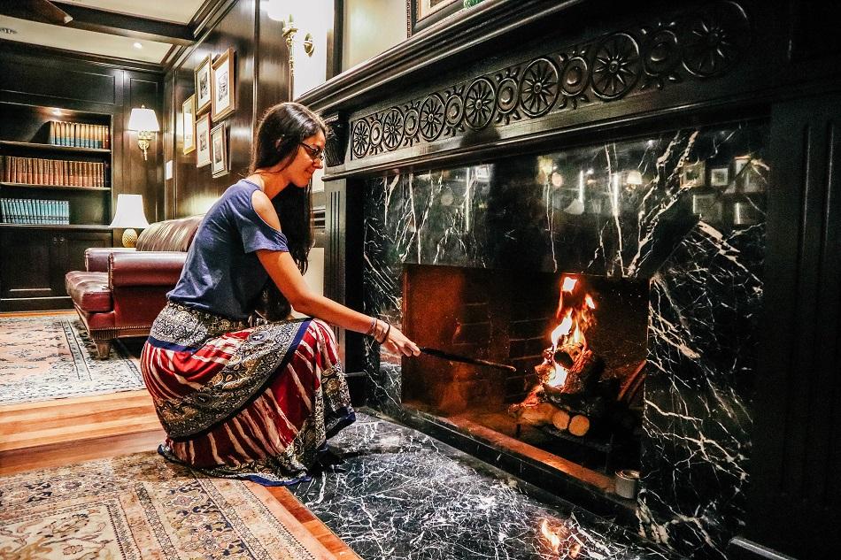 Fireplace Lightning Ceremony at Cameron Highlands Resort