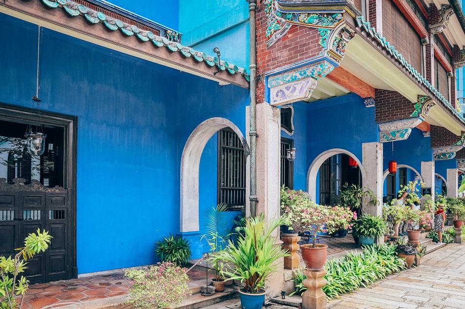 Blue Mansion front door Penang