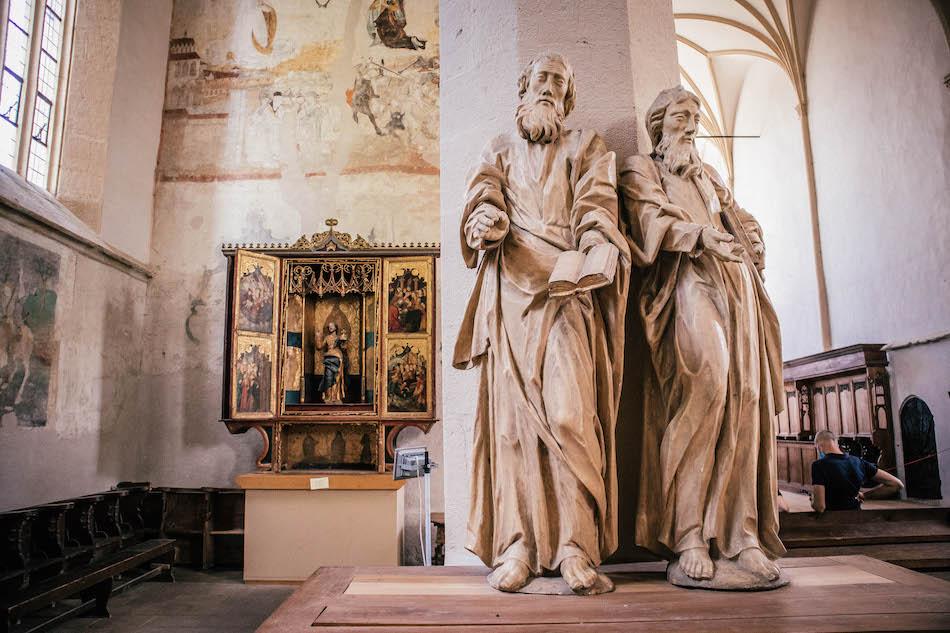 Church on the Hill interior - Sighisoara Fortress Romania