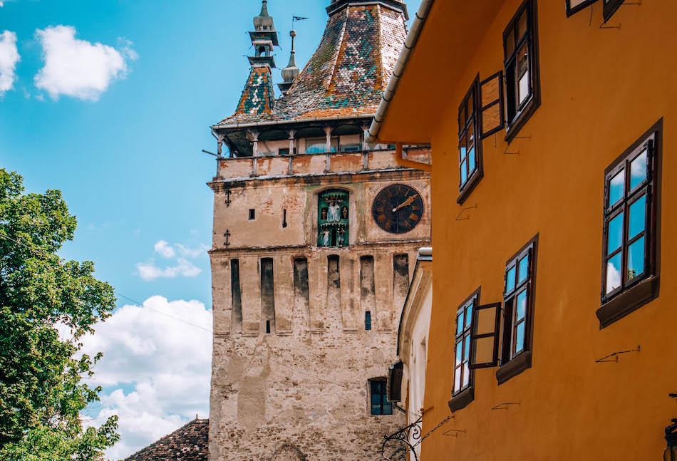 Clock Tower Sighisoara Fortress Romania