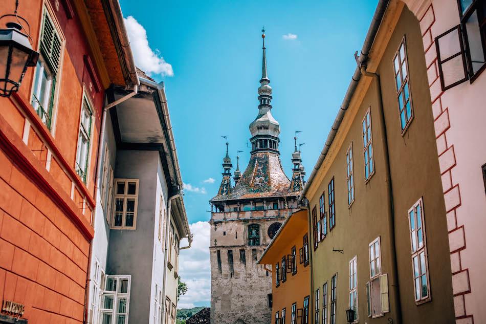 Clock Tower Sighisoara Fortress Romania