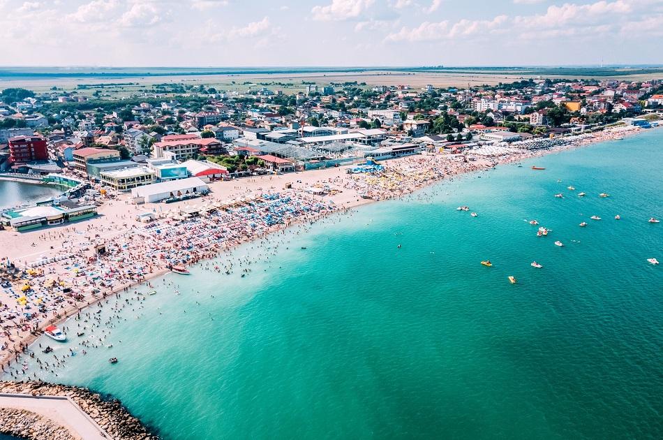 Costinesti Beach aerial view