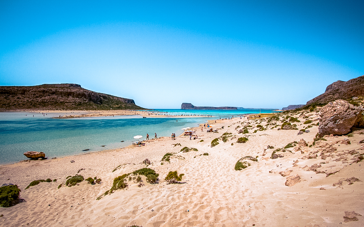 pink balos beach, pink beach crete, balos beach crete