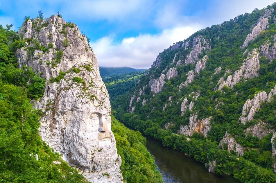 Decebalus Statue on Danube, Romania