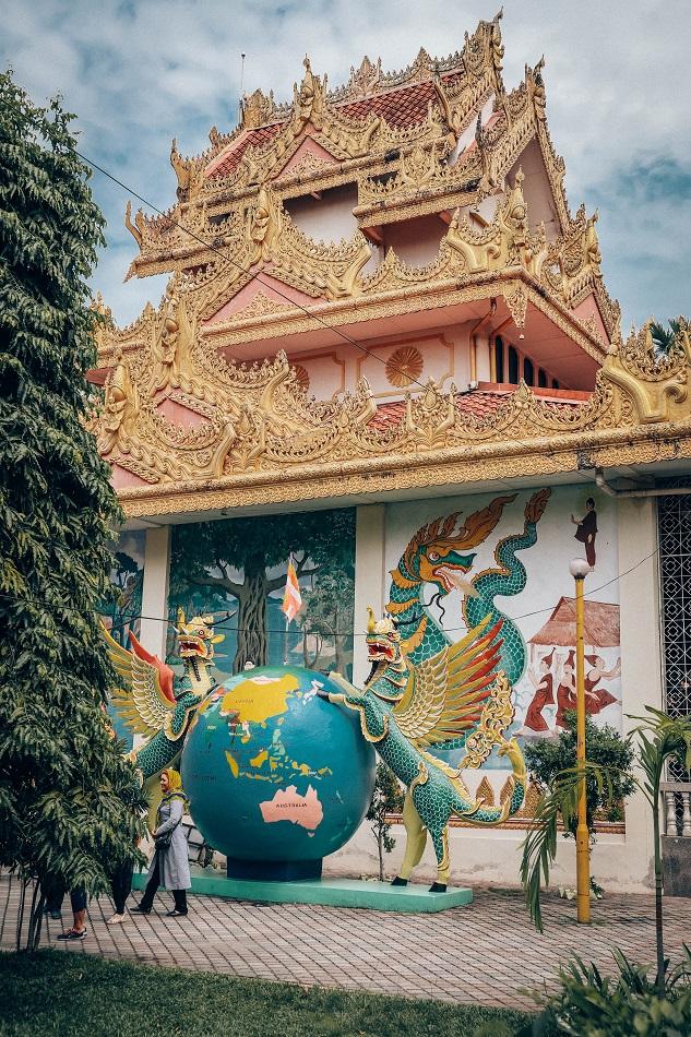 Dhammikarma Burmese Temple in George Town, Penang