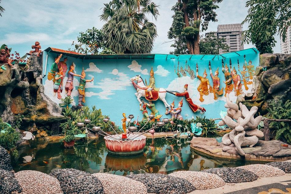 Dhammikarma Burmese Temple in George Town, Penang