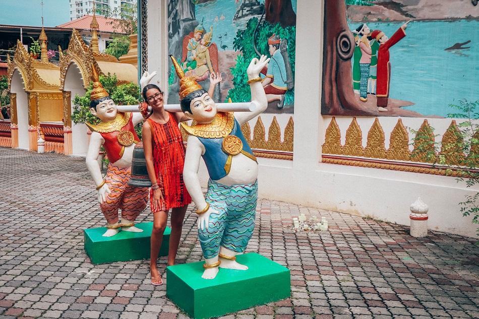 Dhammikarma Burmese Temple in George Town, Penang
