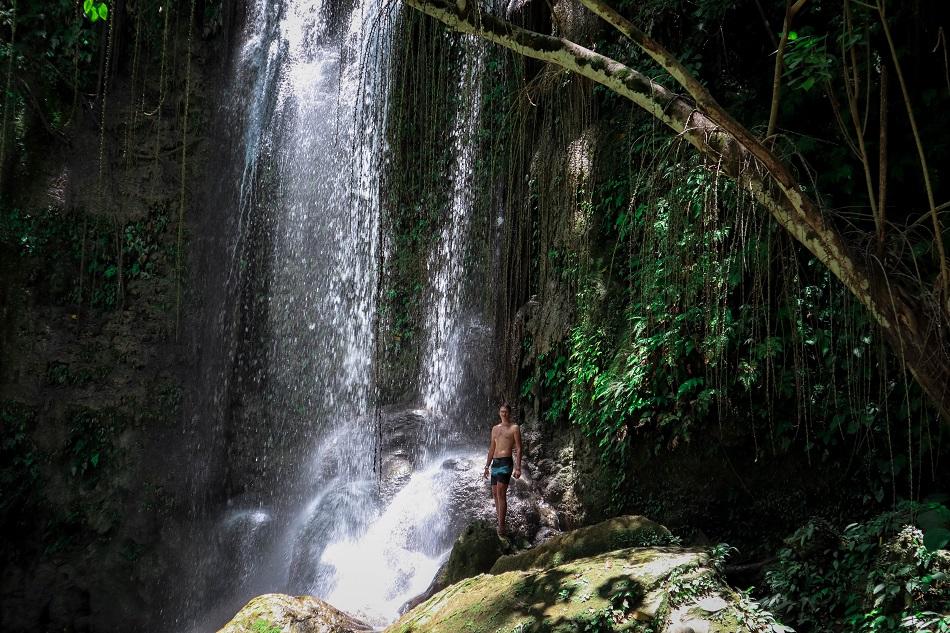 Man at Dimiao Twin Falls