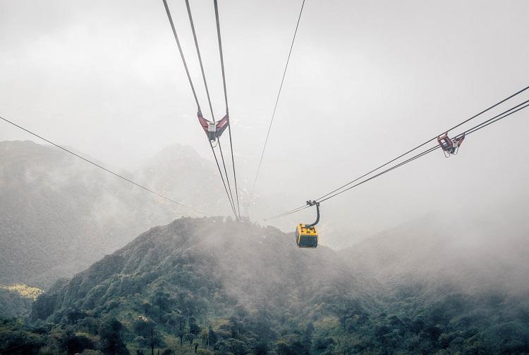 View from Fansipan cable car Sapa