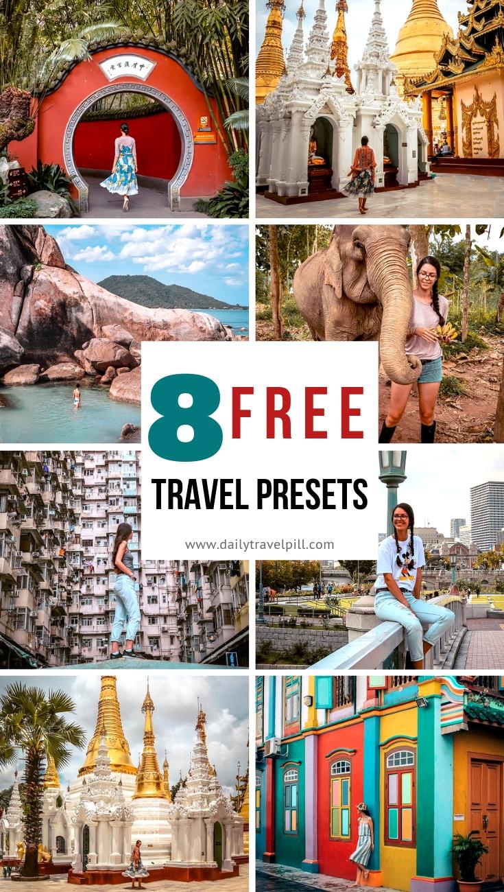 Free travel Lightroom presets for Instagram