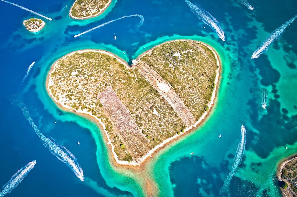 Heart Island in Croatia - Galesnjak