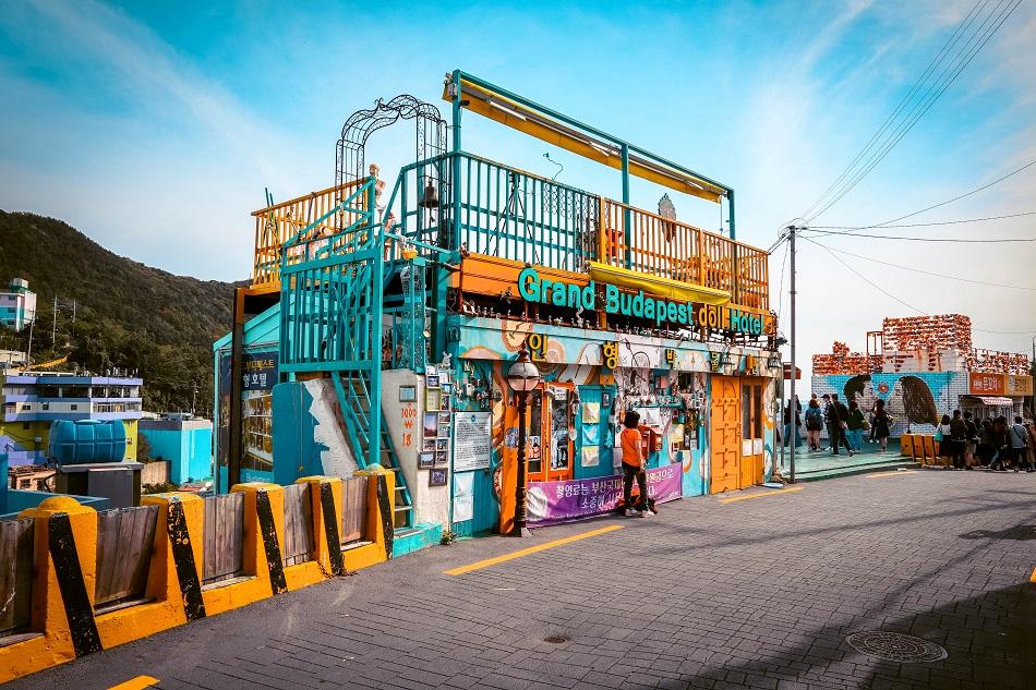 Street art at Gamcheon Culture Village, Busan