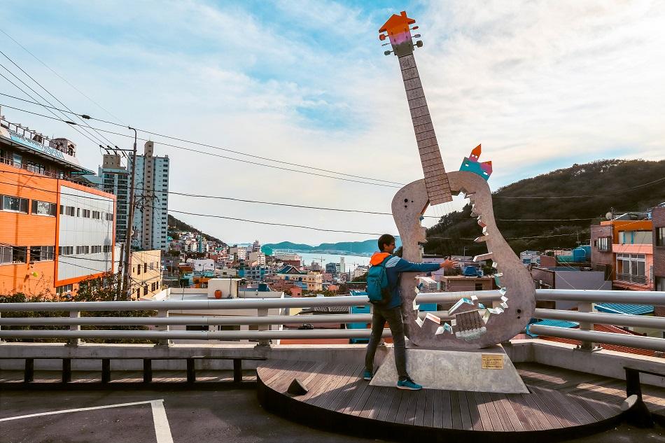 Street art at Gamcheon Culture Village, Busan