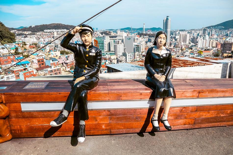 Street art at Gamcheon Culture Village, Busan