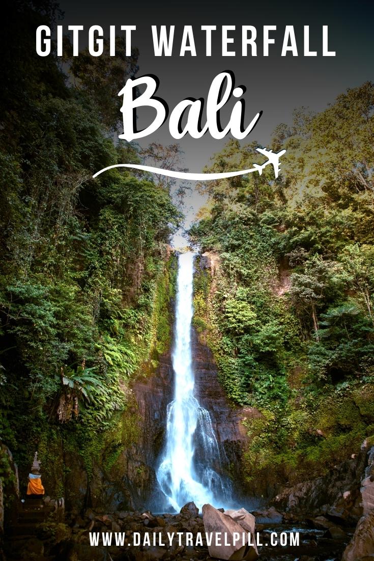 gitgit waterfall bali, git git waterfall bali, air terjun gitgit, gitgit twin waterfall