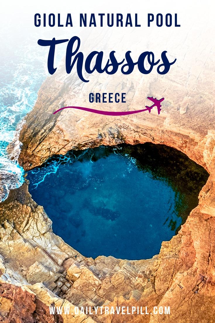 Giola Beach and Natural Pool, Thassos, Greece