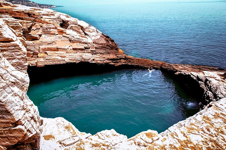 Giola Beach and Natural Pool, Thassos, Greece