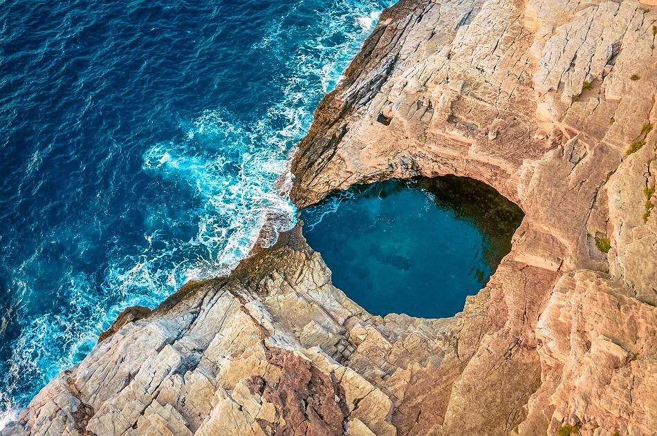 Giola Beach and Natural Pool, Thassos, Greece