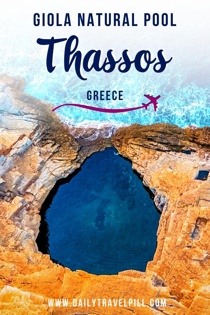 Giola Beach and Natural Pool, Thassos, Greece