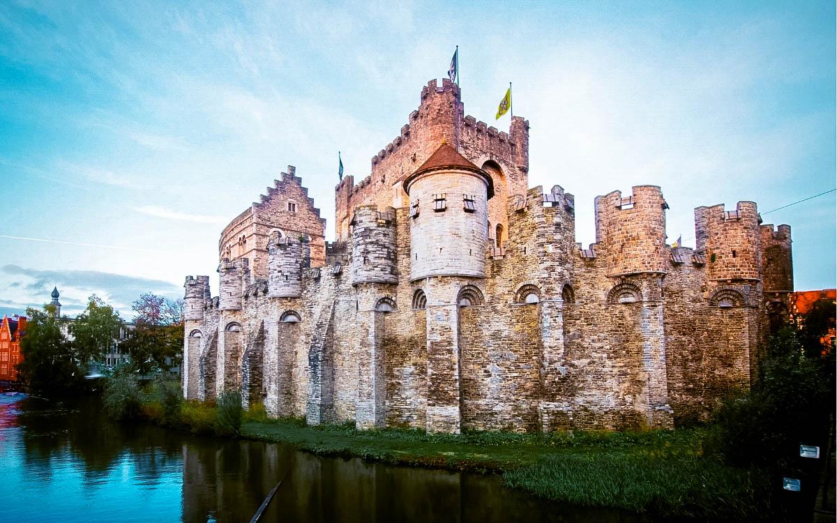 Gravensteen Castle, Ghent - the most beautiful castles in Europe, fairytale castles in Europe, top castles in Europe, must-visit castles in Europe. unique castles in Europe.