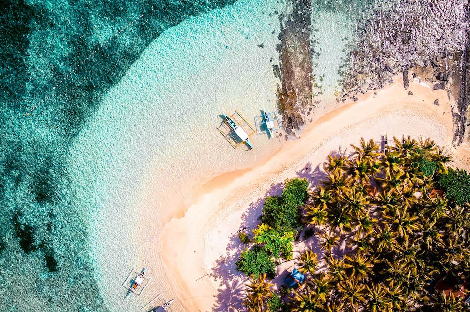 Giyam Island Siargao drone view