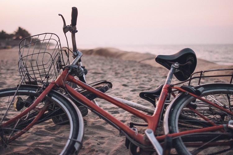Hoi An beach at sunset