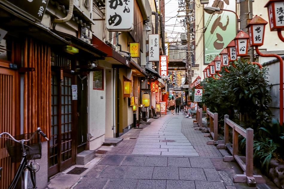 Hozenji Yokocho street in Osaka