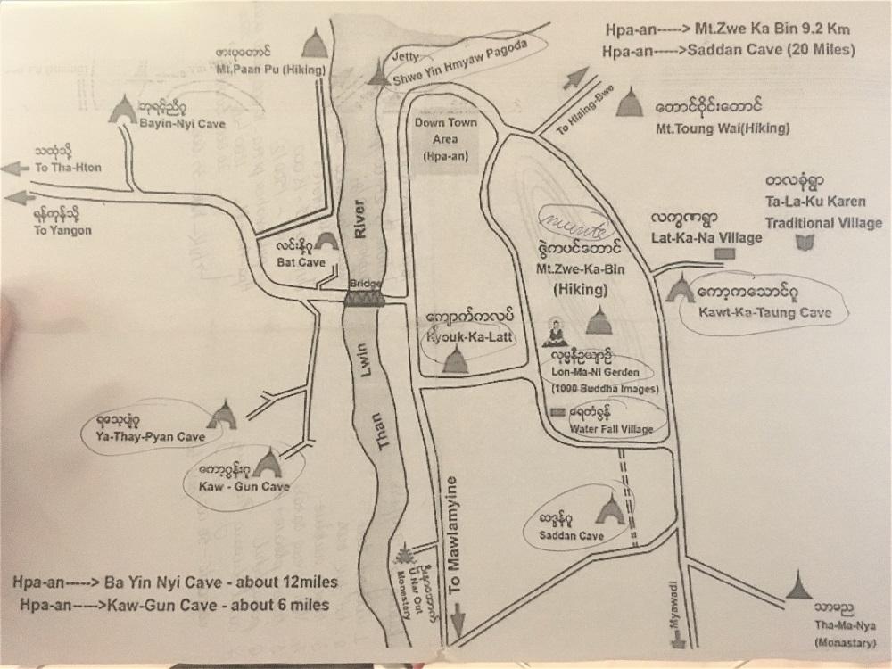 Hpa An attractions map