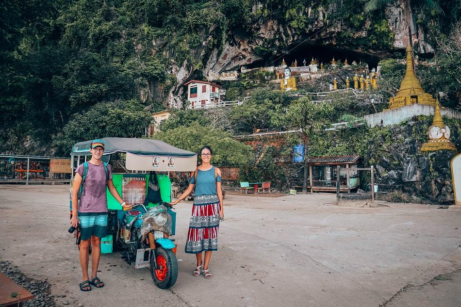 Hpa An tuk tuk tour, Myanmar
