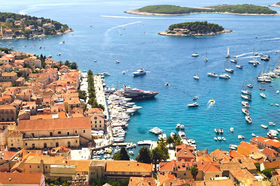 Hvar Island view from Fortress, Croatia