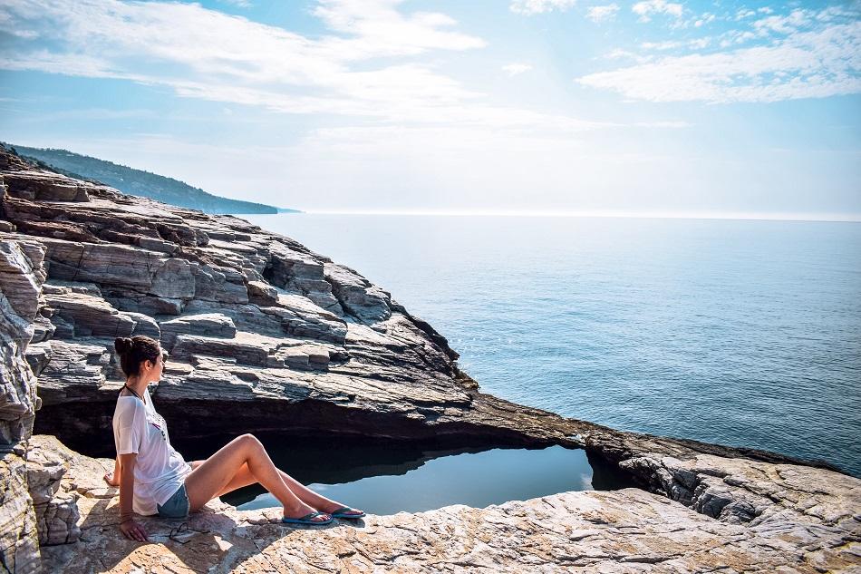 Giola Beach and Natural Pool, Thassos, Greece
