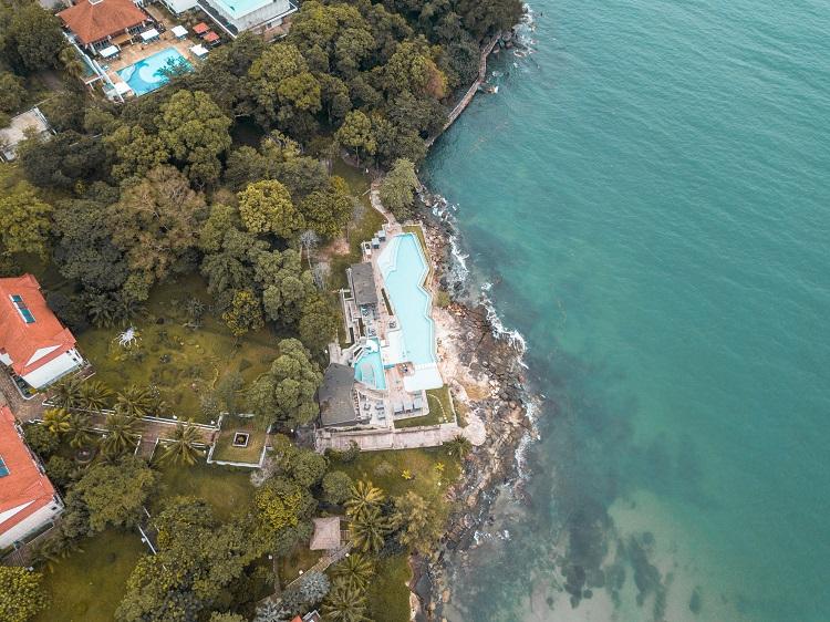 Drone shot at Independence Hotel Sihanoukville