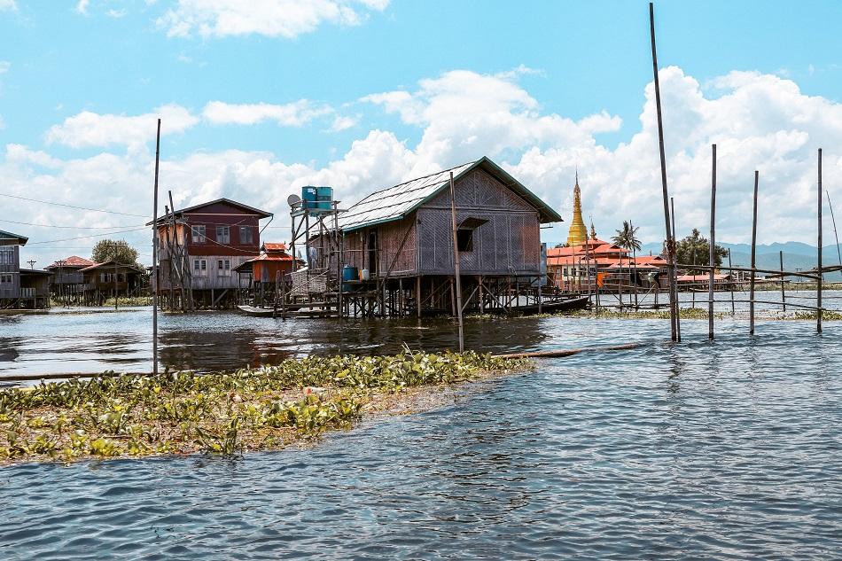 Inle Lake floating houses