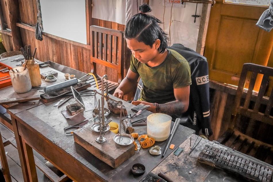 Inle Lake silversmith