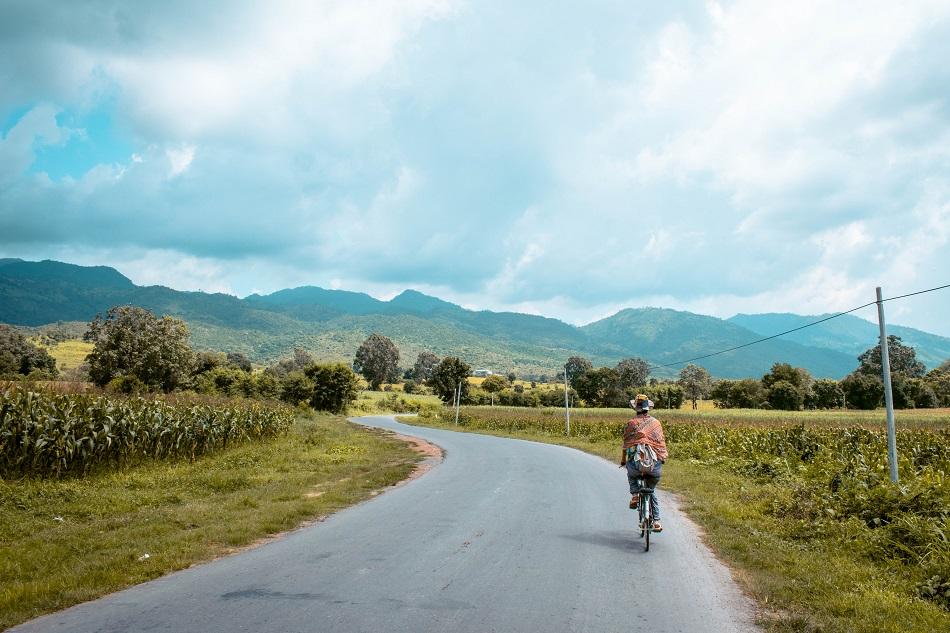 Biking at Inle Lake