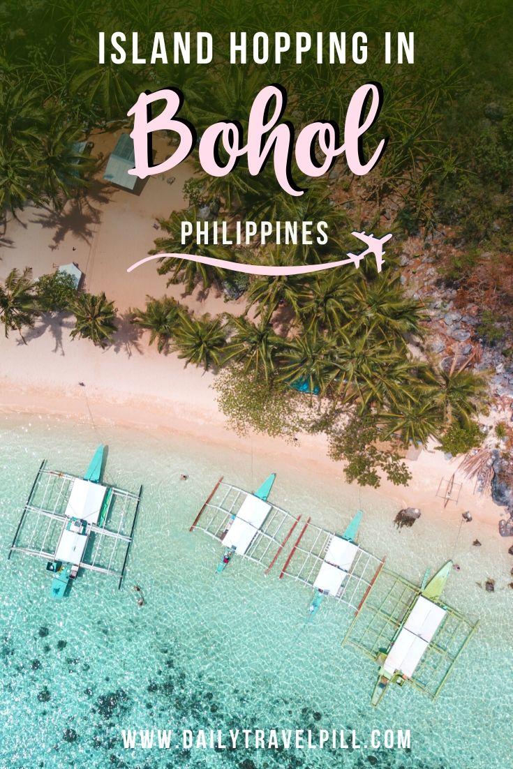 Island hopping tour in Bohol